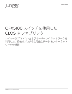 Clos IP Fabricの詳しい説明はこちら（PDF）