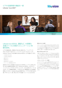 Lifesize Icon 800データシート英語