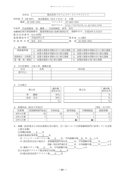 会社名 株式会社フルフェイス・インベストメント 所在地 108