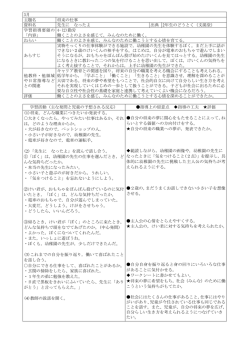 3月 主題名 将来の仕事 資料名 先生に なったよ 出典 2年生のどうとく