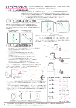 ミラーボールの使い方