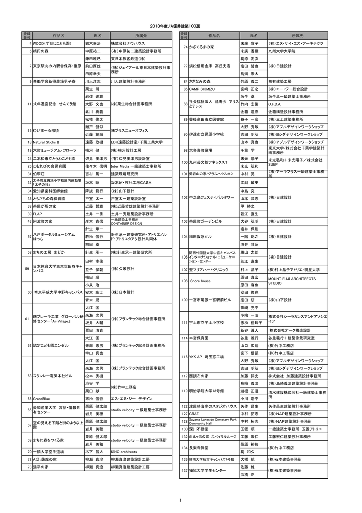 作品 Jia 公益社団法人日本建築家協会