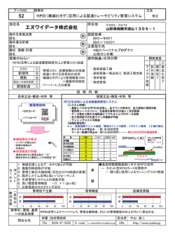 RFID（無線ICタグ）活用による製造トレーサビリティ管理システム