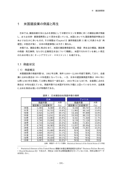 1 米国建設業の倒産と再生