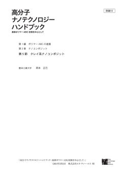 高分子 ナノテクノロジー ハンドブック