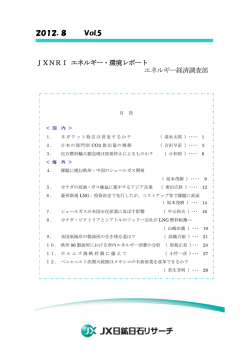 JXNRI エネルギー・環境レポート Vol.5