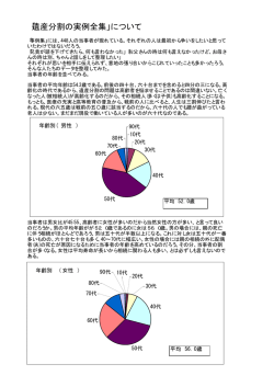 「遺産分割の実例全集」について