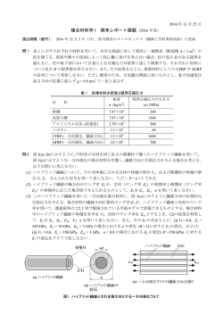 複合材料学 I 期末レポート課題