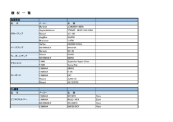 機材表のダウンロード - Solid Bond Base