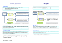 Description of Labour Standards Law （労働基準法の解説）【English