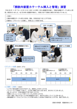 「膀胱内留置カテーテル挿入と管理」演習