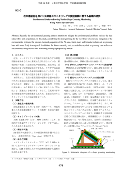 法面緑化 - 日本大学理工学部