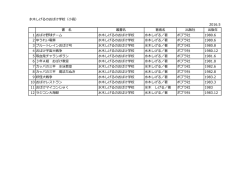 水木しげるのおばけ学校（小高） 2016.5 書 名 叢書名 著者名 出版社
