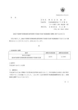 2018年満期円貨建転換社債型新株予約権付社債の転換価額の