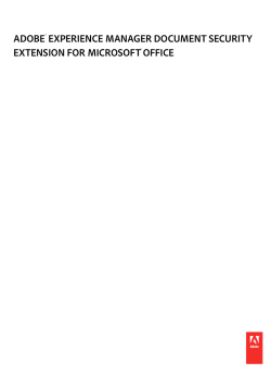 Adobe Experience Manager Document Security 11.0 Extension for