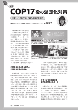 COP17後の温暖化対策