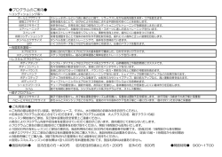プログラムのご案内