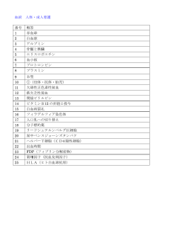 血液 人体・成人看護 番号 解答 1 赤血球 2 白血球 3 アルブミン 4 骨髄と