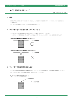 AN701 マイクの取り付けについて