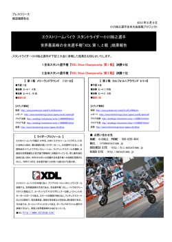 XDL 第1、2 戦 - エクストリームバイク スタントライダー 小川裕之