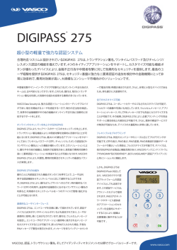 超小型の軽量で強力な認証システム - VASCO Data Security