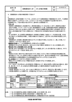 溶融亜鉛めっき めっき後の検査