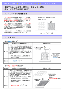 Vol.04スレーキング性材料について