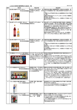 ふるさと宮津応援寄附お礼産品一覧