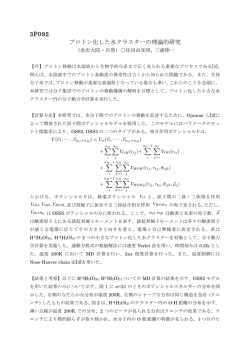 3P092 プロトン化した水クラスターの理論的研究