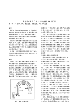 高分子のESCAによる分析 No.98050