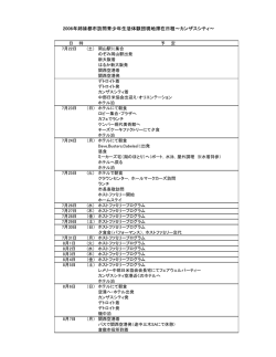 2006年姉妹都市訪問青少年生活体験団現地滞在日程～カンザスシティ～