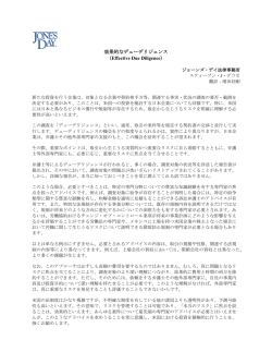 PDF(効果的なデューデリジェンス （Effective Due Diligence） )