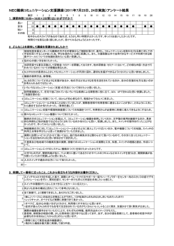 アンケート結果集計