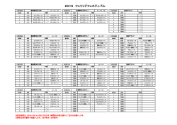 2015 フェリシドフェスティバル
