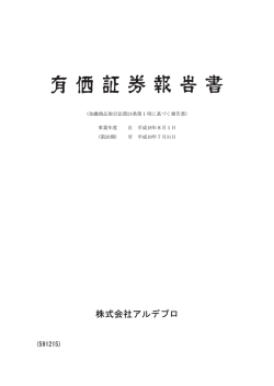 第20期 有価証券報告書