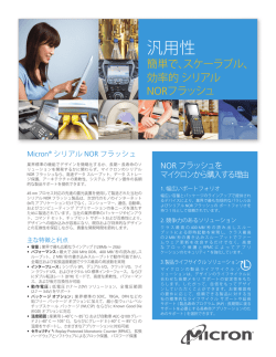 Easy, Scalable, Efficient Serial NOR Flash