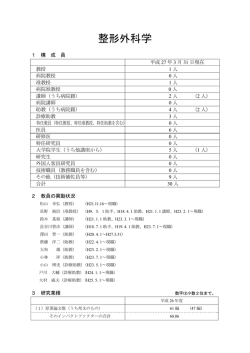 整形外科学 - 浜松医科大学