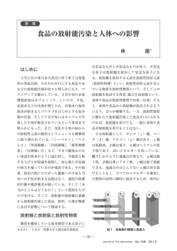 食品の放射能汚染と人体への影響