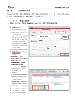 Reaxysでの文献検索方法①