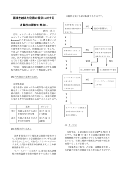 Newsletter「国境を越えた役務の提供に対する 消費税の課税の見直し」