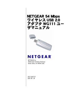 NETGEAR 54 Mbps ワイヤレス USB 2.0 アダプタ WG111 ユー ザ