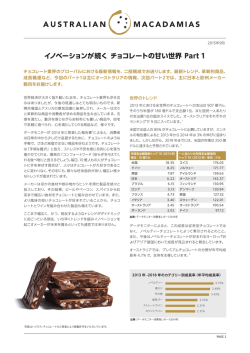 World of chocolate - part 1 - Australian Macadamia Consumer