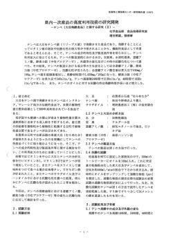 県内一次産品の高度利用技術の研究開発