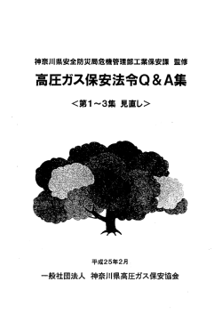 高圧ガス保安法令Q＆A集＜第1-3集 見直し
