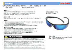 SAFETYWORKS セフティグラス 1144 スカイブルー