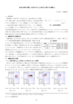 法先水深を考慮した波の打ち上げ高さに関する実験(1)