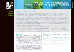 インターネットアクセスリンクの最適化により