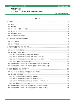 AN174 WM-RP-0xS サンプルプログラム解説(AP-SH2A-6A)