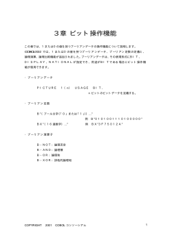 PDF（12キロバイト） - COBOLコンソーシアム