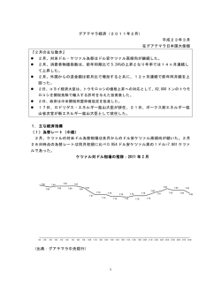 経済 - 在グアテマラ日本国大使館
